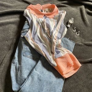 Women’s Striped Sleeveless Blouse